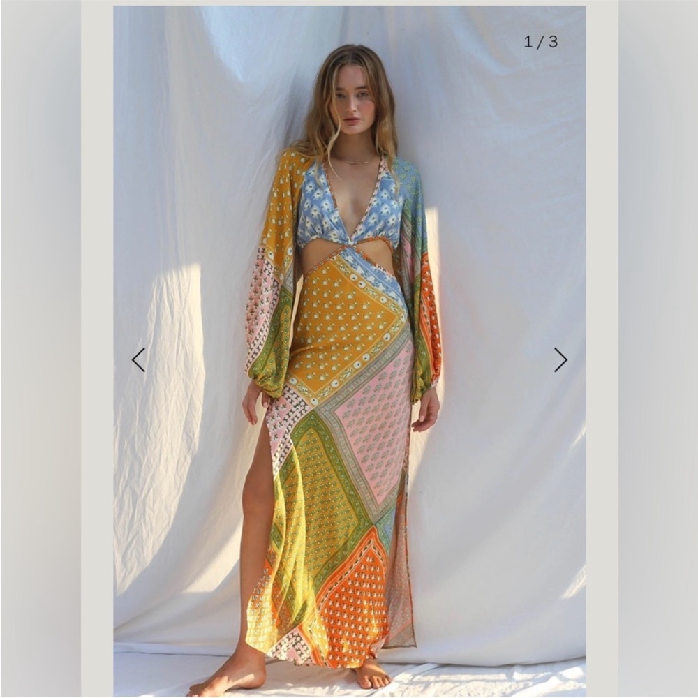 Jen's Pirate Booty patchwork Sonora daydream Multicolor Maxi Dress